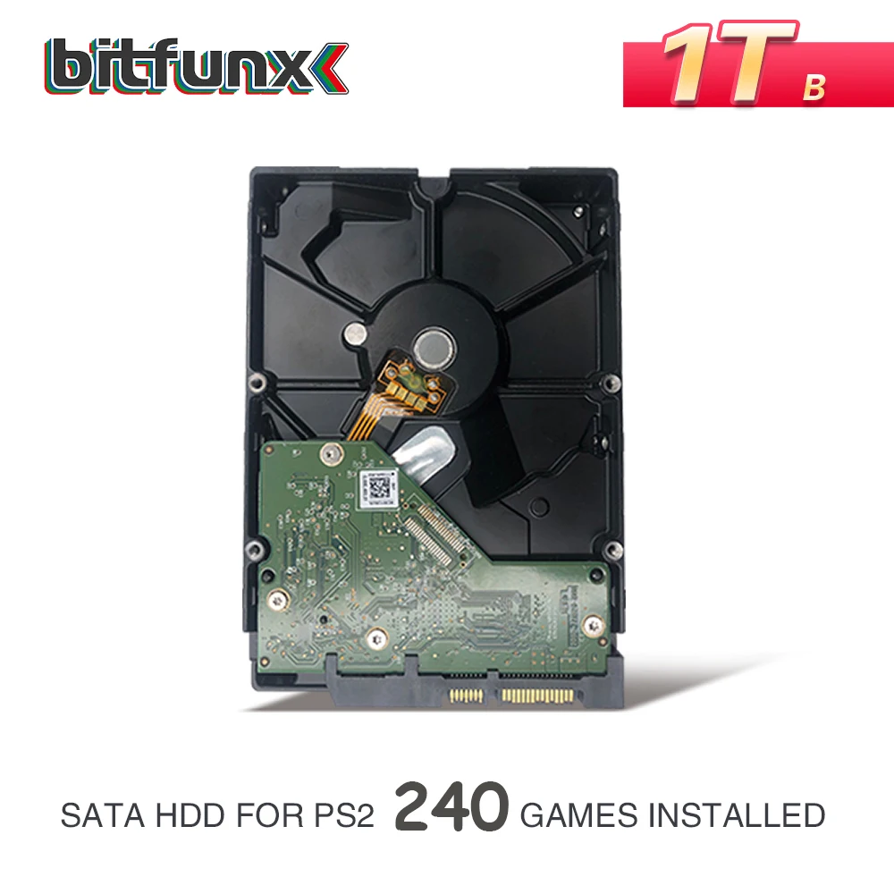 Внутренний жесткий диск BitFunx для PS2 1 ТБ 3 5 дюйма 240 игр установленный б/у HDD один год