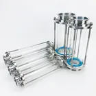 Длинный стиль 3 дюйма (76 мм) OD91 высокое качество проточное смотровое стекло диаоптр длина 365 мм смотровое стекло башня из нержавеющей стали 304 санитарный фитинг