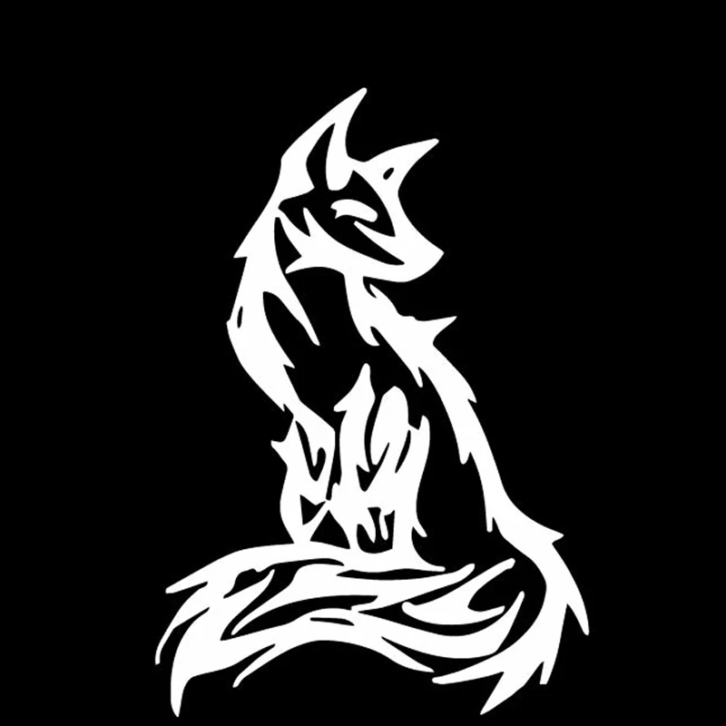 Декоративная Автомобильная наклейка DasDecal с лисой водонепроницаемая защитой от