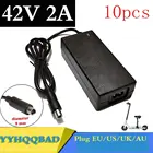 10 шт. 42 в 2 а зарядное устройство для скутера питание от аккумулятора адаптеры для Xiaomi Mijia M365 электрический скутер аксессуары для скейтборда