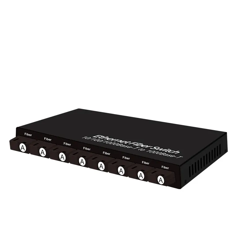 8Port 10/100/1000M Ethernet Switch 8 Fiber Port 2 Port UTP RJ45 Gigabit Erhetnet Switch FTTH  fiber optic media converter