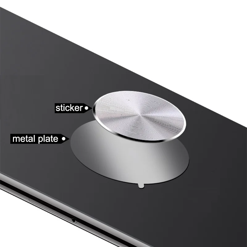 Оригинальная металлическая пластина круглая квадратная железная с адгезивом 3 м