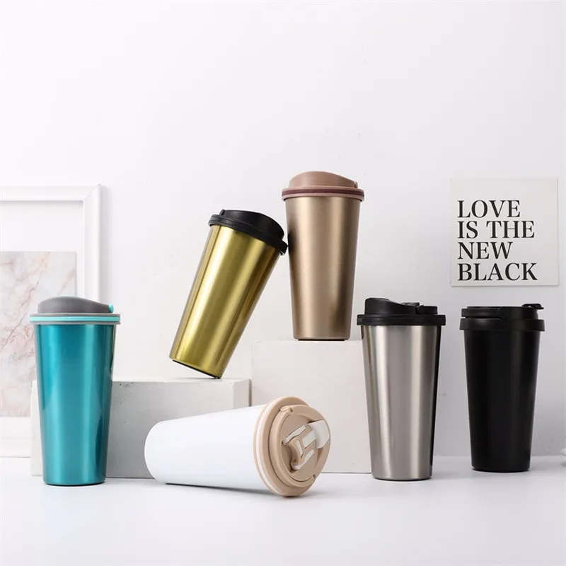 

550Ml Premium Travel Coffee Mug Stainless Steel Thermos Tumbler Cups Vacuum Flask Thermo Water Bottle Tea Mug Thermocup