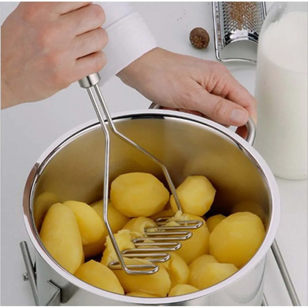 Кухонный гаджет из нержавеющей стали картофельный машер кулинарный пресс