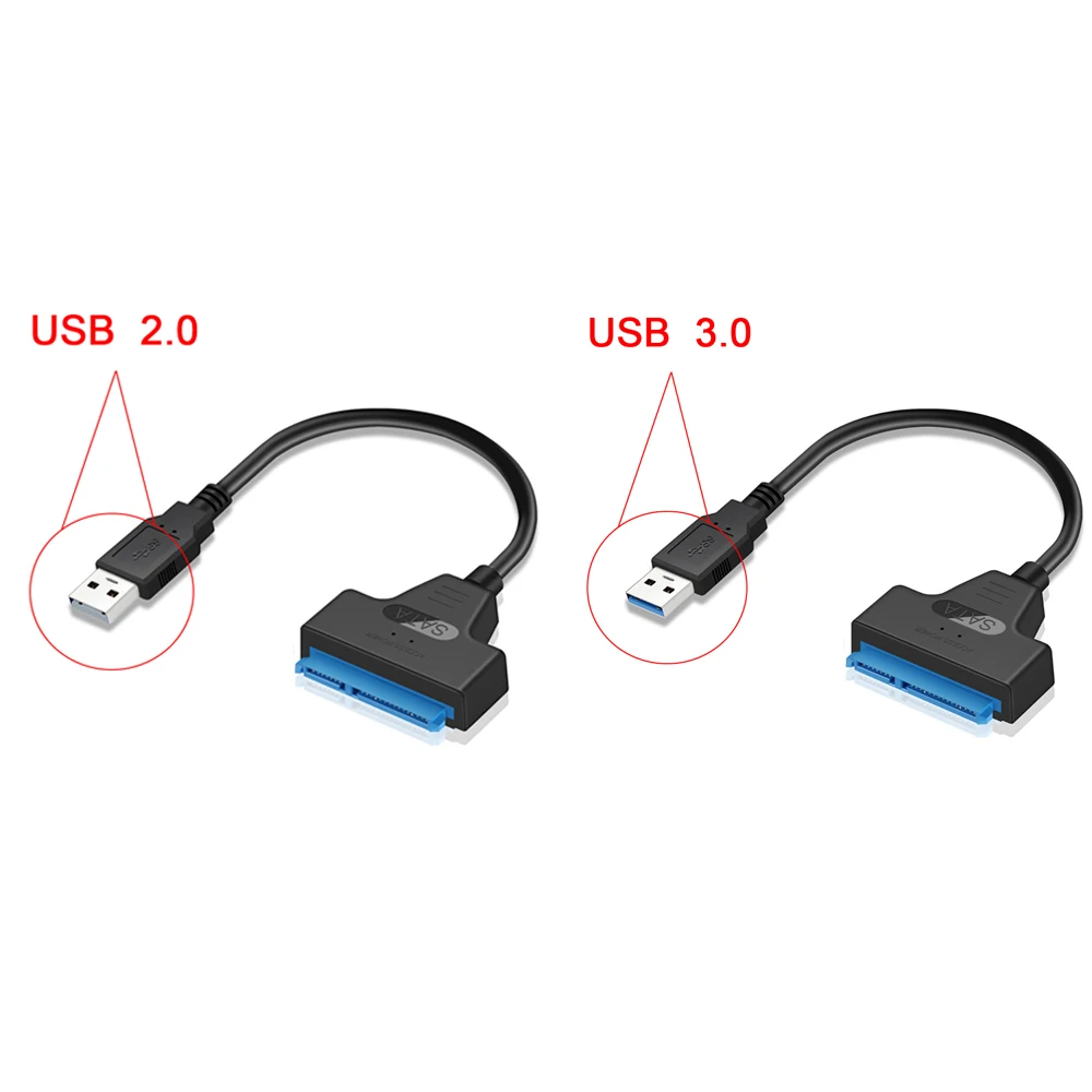 1 шт. Высокоскоростной USB 3 0-SATA кабель 22 Pin Sata III конвертер 2 5 дюймов внешний жесткий