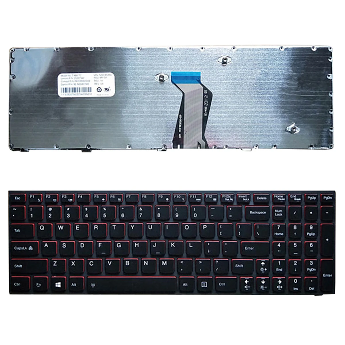 

Английская версия клавиатуры для ноутбука Lenovo Ideapad Y500 Y510p