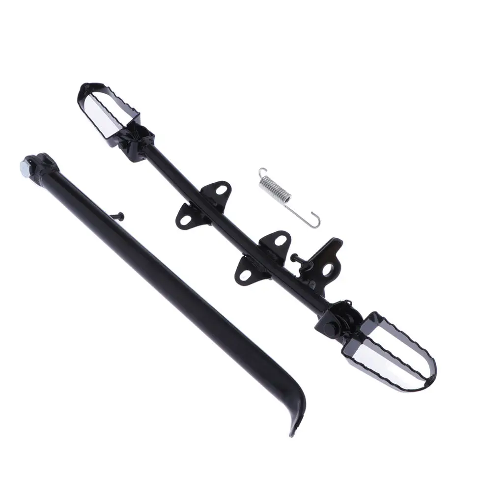 

MagiDeal Foot Rest Mounting Bracket+Kickstand Support for 110 120 125cc ATV