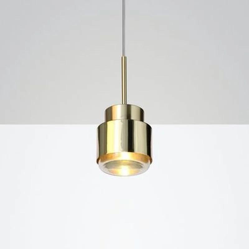 Европейская Скандинавская маленькая медная латунная Подвесная лампа