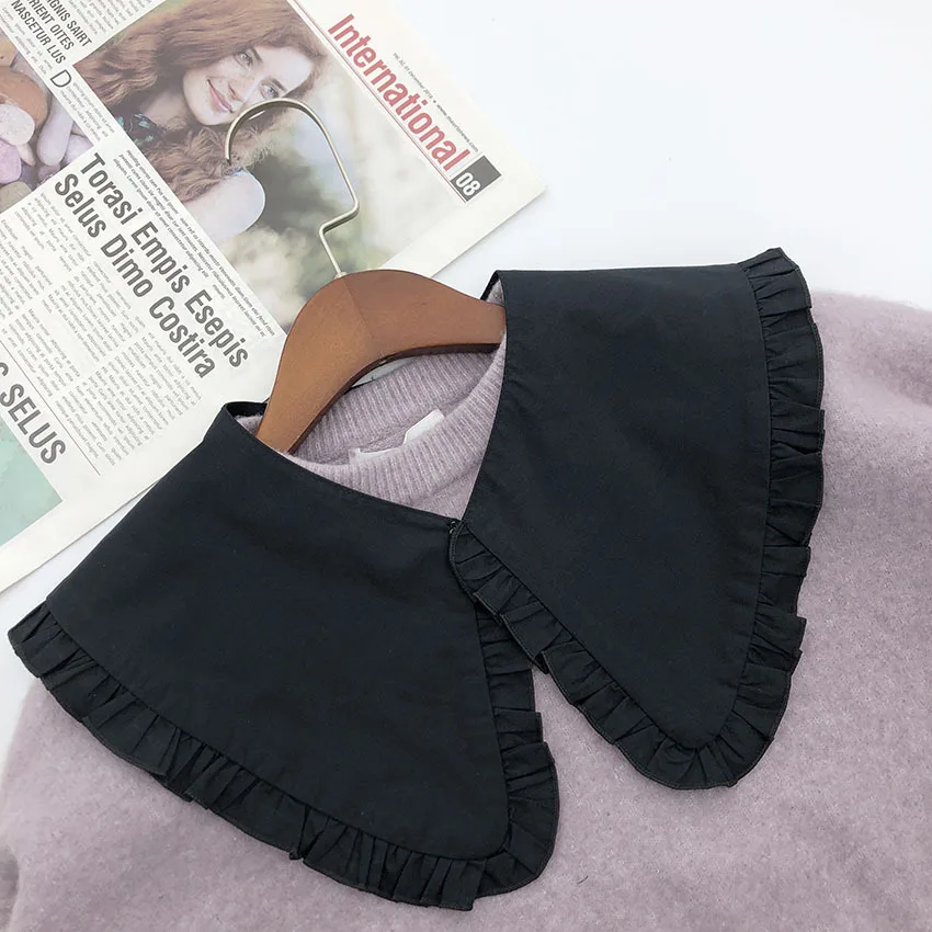 

Женский хлопковый накладной воротник, наплечная повязка для женщин, наполовину рубашка, съемное ожерелье с лацканами, накладные воротники, Аксессуары для ожерелья