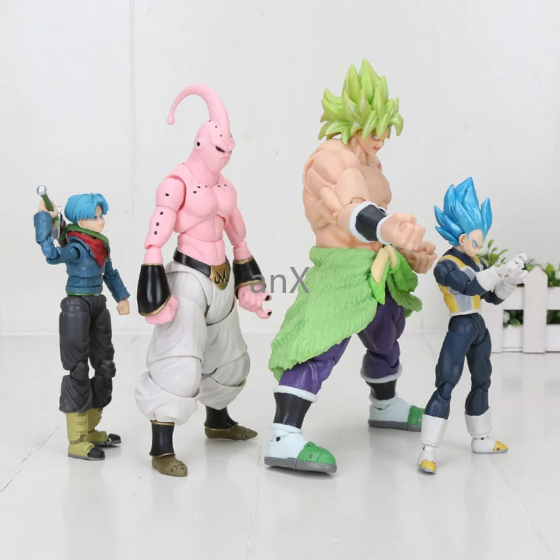 19 см SHF Dragon Ball Аниме Супер Вегета ПВХ модель игрушки Broli Majin Buu Vegeta Trunks экшн фигурка