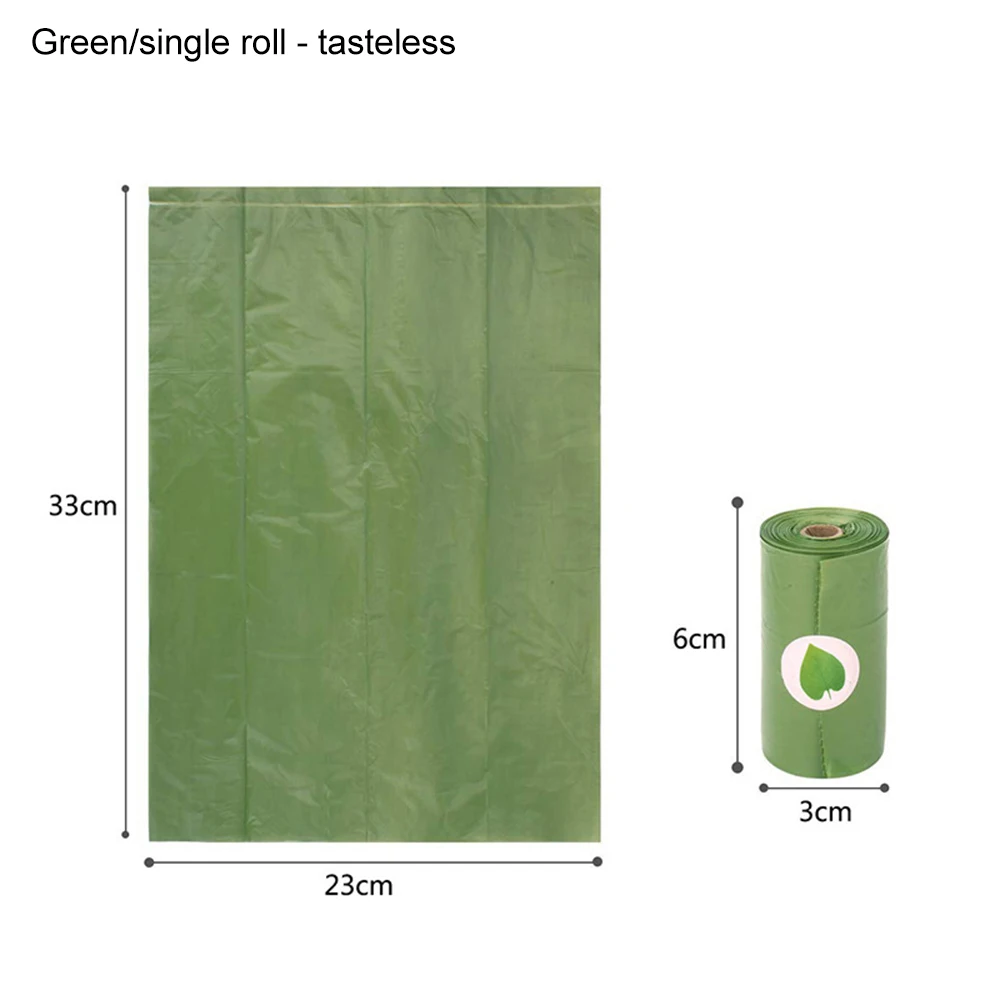 

Degradable Pet Poop Bag Portable Garbage Bag Biodegradable Dog Waste Bags Dog Walking Supplies Pick-up Dispenser Rounded For Cat