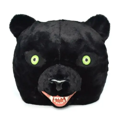 

Adults Fancy Dress Black Panther Mascot Custome Fursuit Cosplay Animal Mask Halloween Advertising Parade Unisex