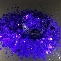 30 colors mixed hexagon shaped chunky glitter powder dust for diy face eye women nails art body party decorations makeup glitter