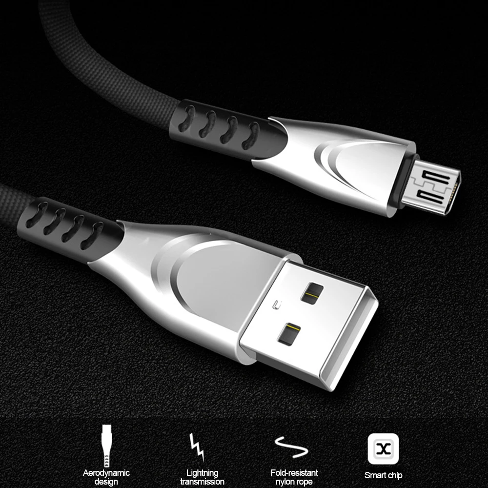 Кабель Micro USB для Samsung Galaxy S7 S6 Edge J2 J3 J5 J7 Prime J8 On6 5A нейлоновый быстрой зарядки и