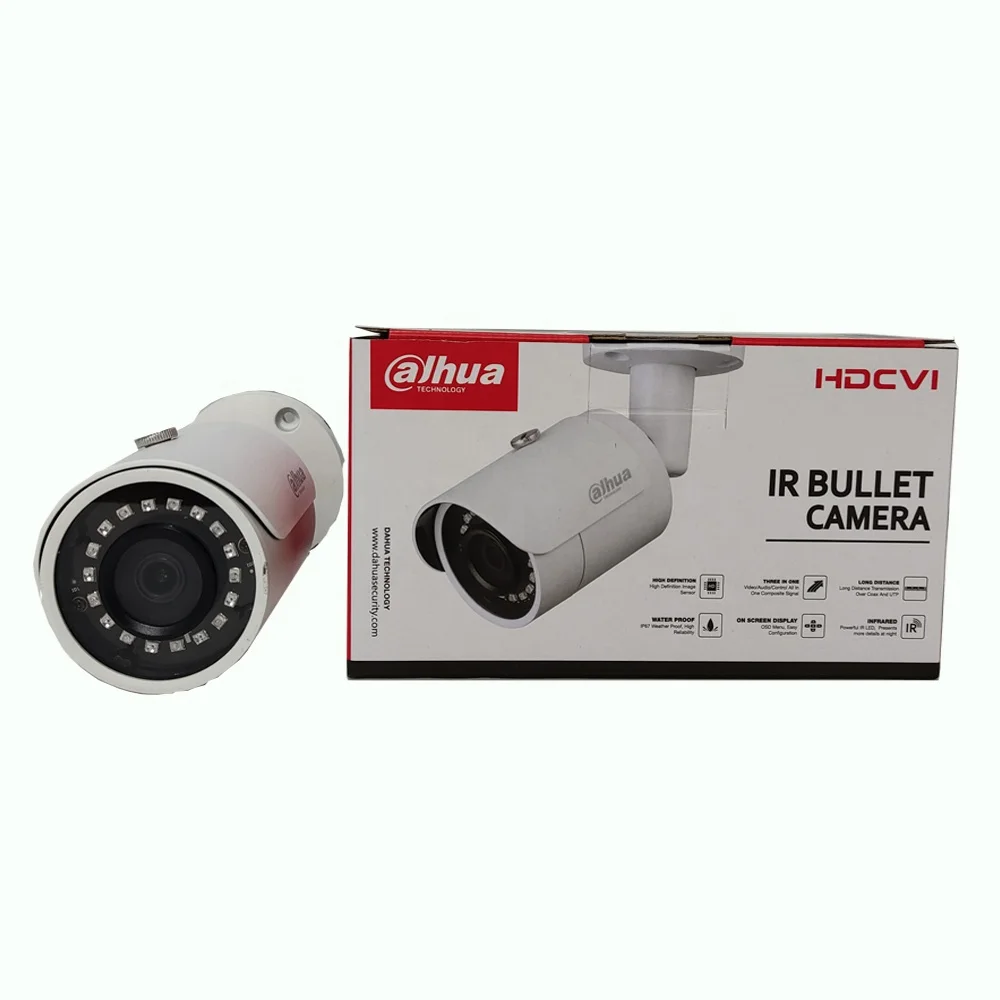 Бесплатная доставка DAHUA 2MP HDCVI IR Bullet Camera DH-HAC-HFW1200S-S5 в наличии наружная камера |