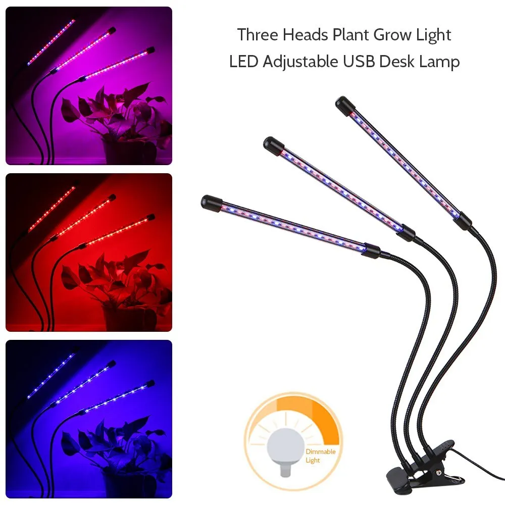 15 Вт Светодиодный светильник для выращивания полный спектр ИК гидропоники Вег