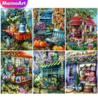 Алмазная мозаика для дома MomoArt, квадратная вышивка, вышивка с цветами, мозаика, вышивка крестиком, хобби ручной работы