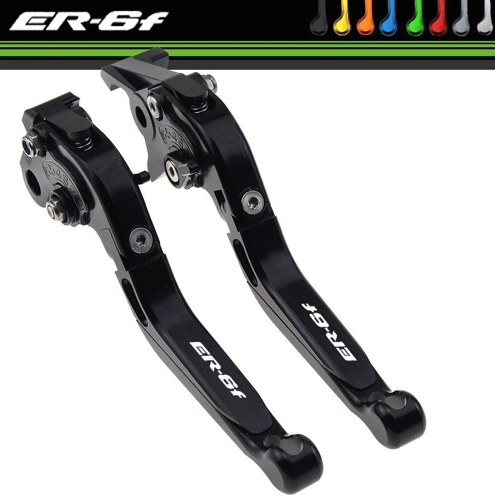 Фото Выдвижные складные рычаги тормозной муфты для мотоциклов Kawasaki ER-6F ER6F 2009-2016 ER6 F 2015 2014 2013 2012 2011 2010 №3