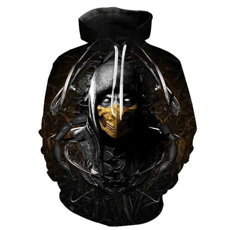 

Mortal Kombat 3D Men Sweatshirt New Fashion Casual Boys Long Sleeve Hoodie Streetwear Cool Unisex Game Clothes