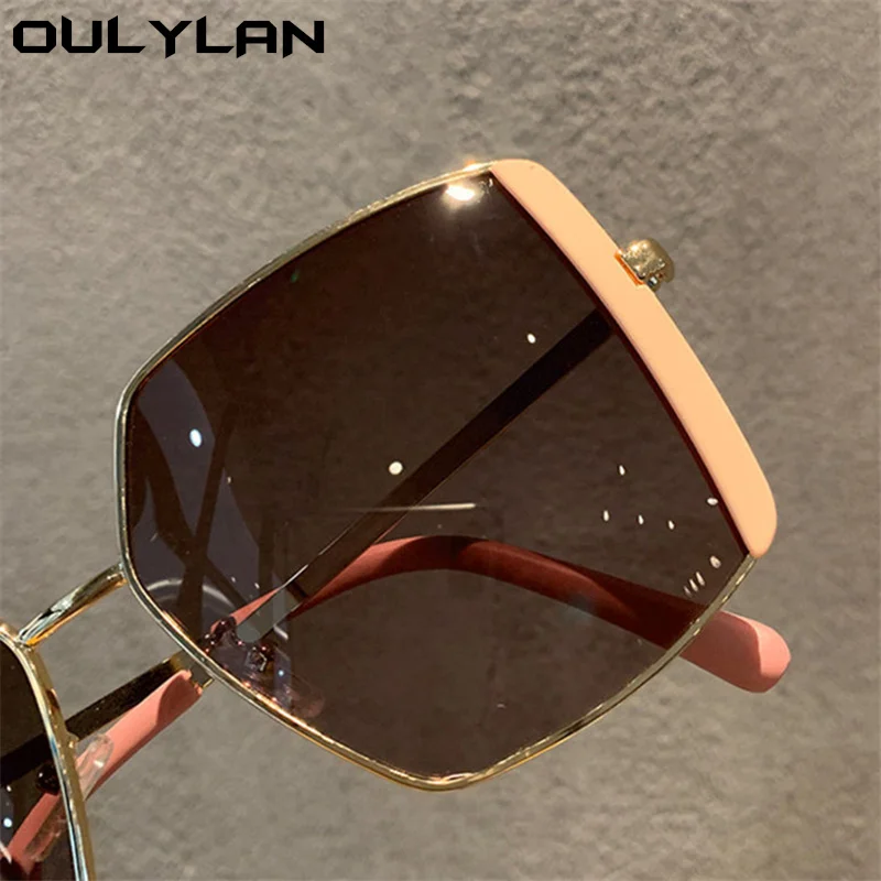 

Oulylan Vintage Oversized Sunglasses Men Women Classic Driving Sun Glasses Ladies Trendy Square Eyewear Big Frame Shades UV400