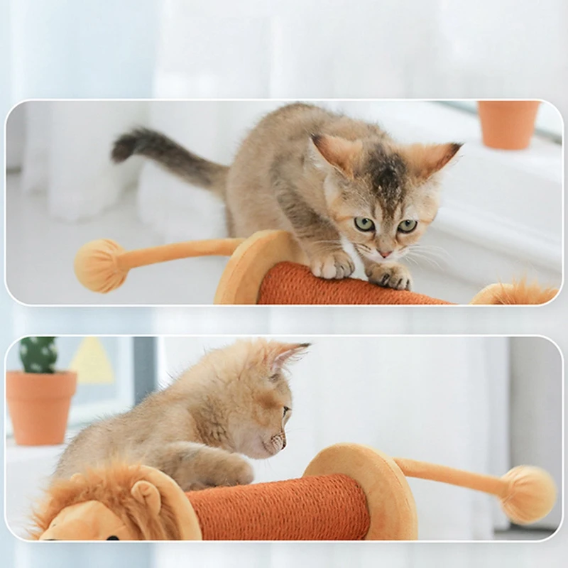 Cat Toy Climbing Furniture Scratching Cute Elephant Lion Shape Interactive Toys Kitten Frame | Дом и сад