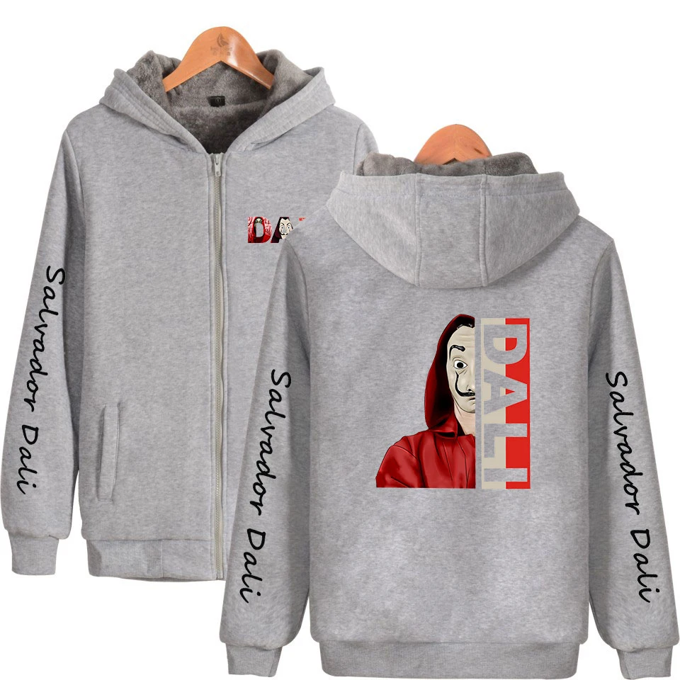 Мужская толстовка с капюшоном принтом Сальвадора Дали | одежда