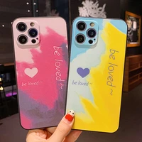 sumkeymi watercolor pattern back cover protective camera phone holder case for iphone 13 pro max 11 12 pro 7 8 plus mini x xs xr