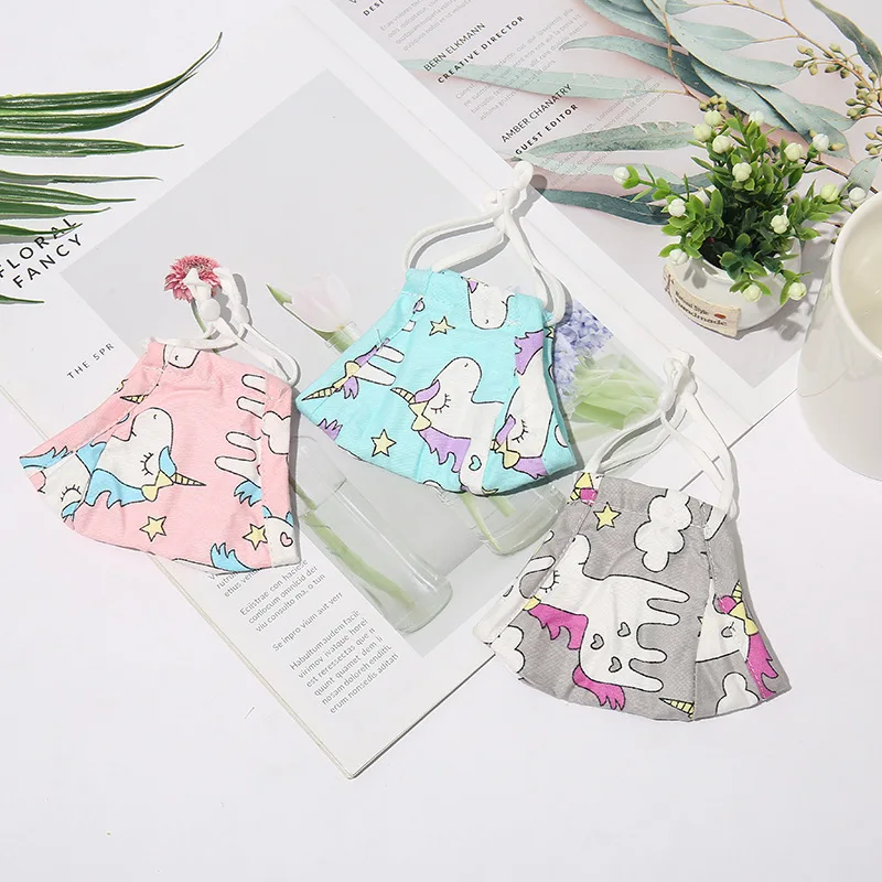 3 шт. Единорог облака детская маски для лица тканевых масок моющиеся ушной