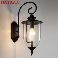 outela classical outdoor wall lamps led light waterproof ip65 sconces for home porch villa decoration