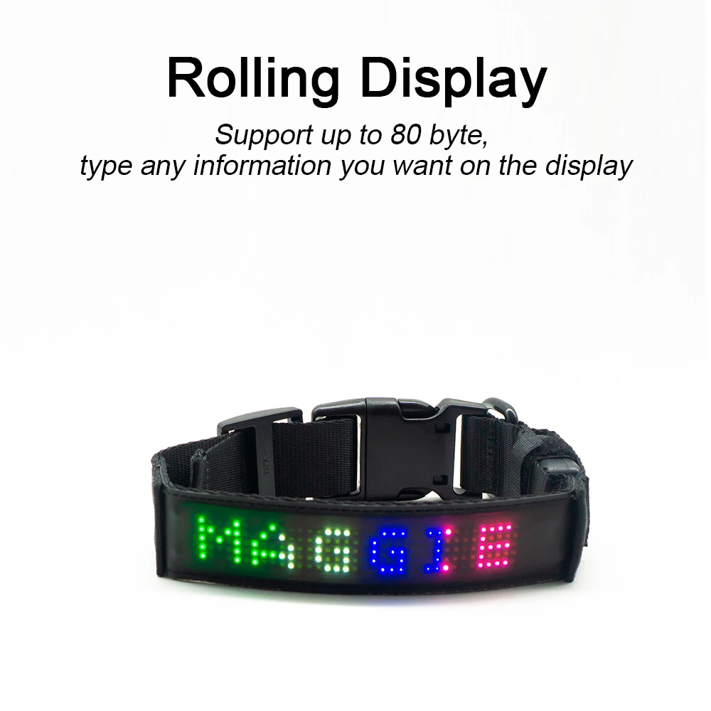 Ошейник для собак Hi-Tech светящийся светодиодный ошейник с управлением через