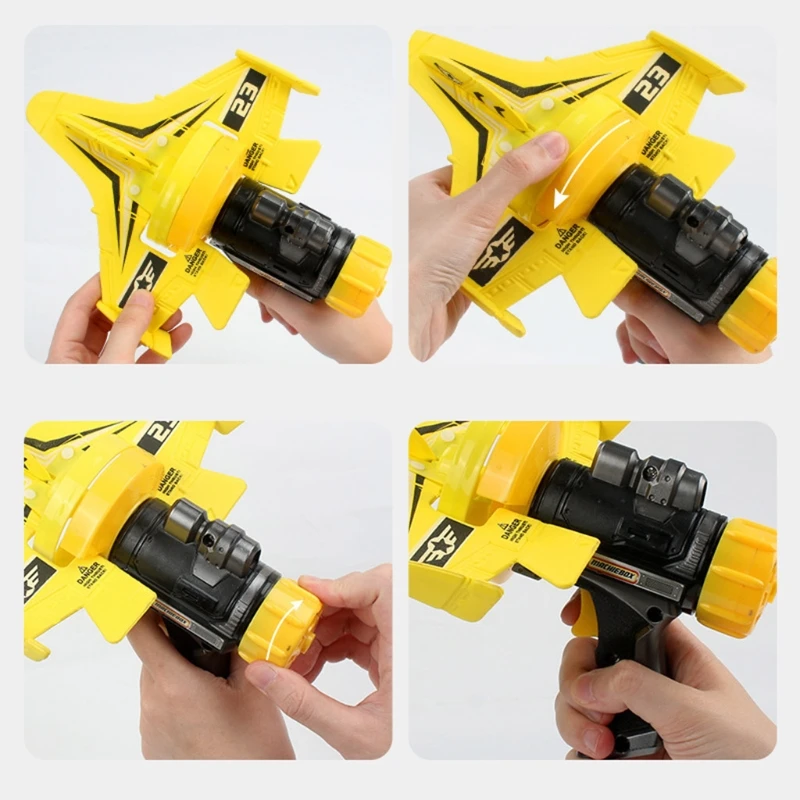 

Hand Throwing Swivel Catapult Foam Aircraft Outdoor Launcher Gliding Flying Plane Model Children Toys