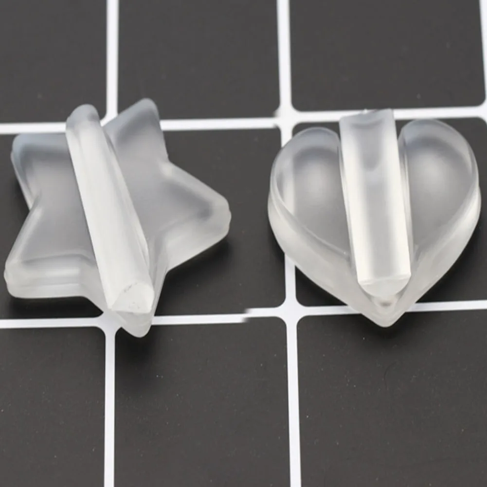 Лидер продаж прозрачная пресс-форма в форме сердца форма для дизайна ногтей