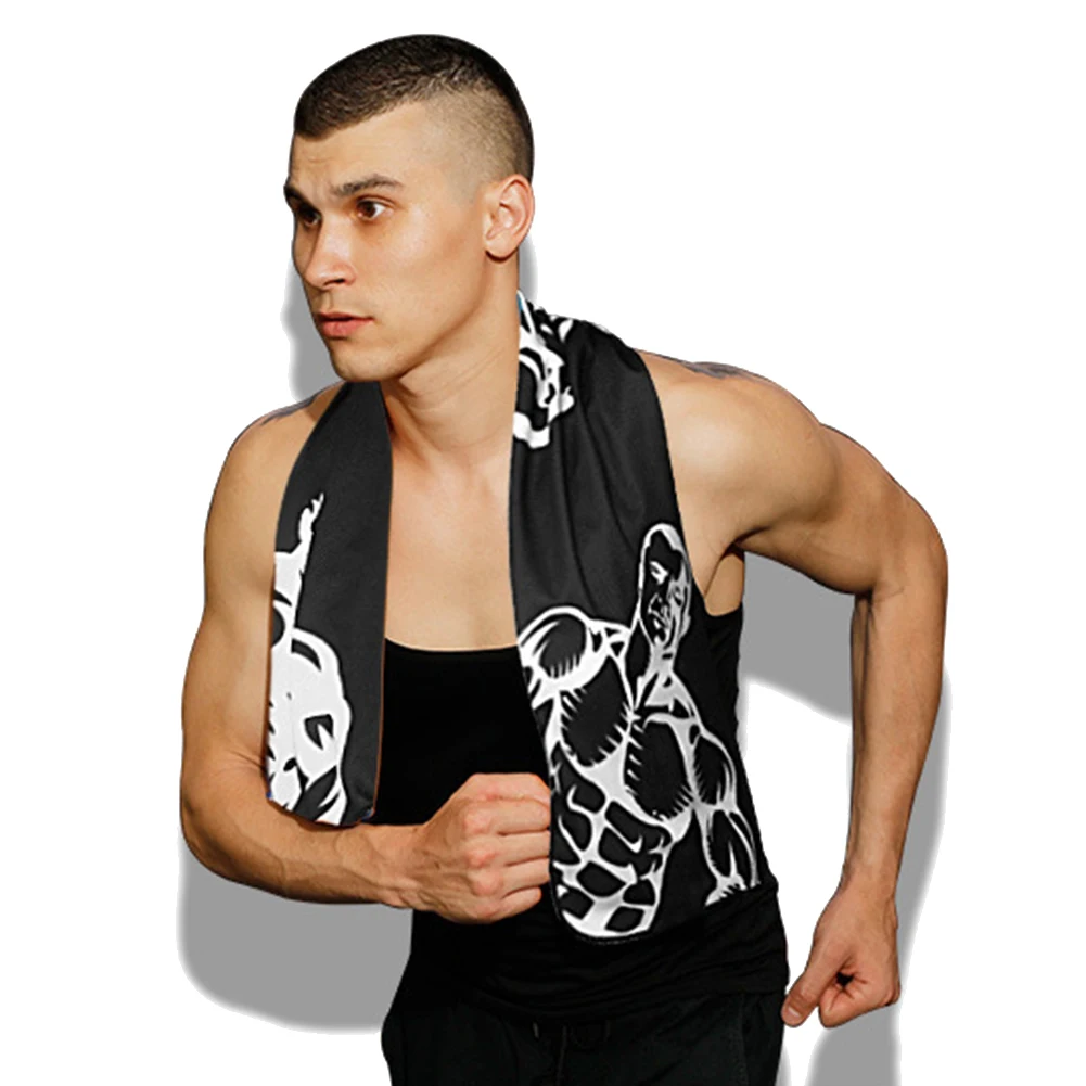 

Cold Dry Cooling Sports Towel Printed Quick Dry Strong Absorbent Sweat Towel for Fitness PUZ777