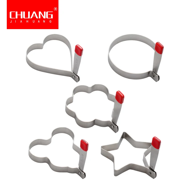 5 стиль жареное яйцо формирователь из нержавеющей стали Форма для блинов жарки