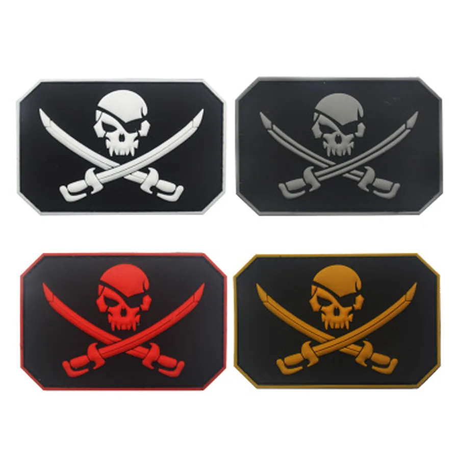 Jolly Roger Флаг патч Calico Джек череп пиратский ПВХ тактический сенсорный крепеж