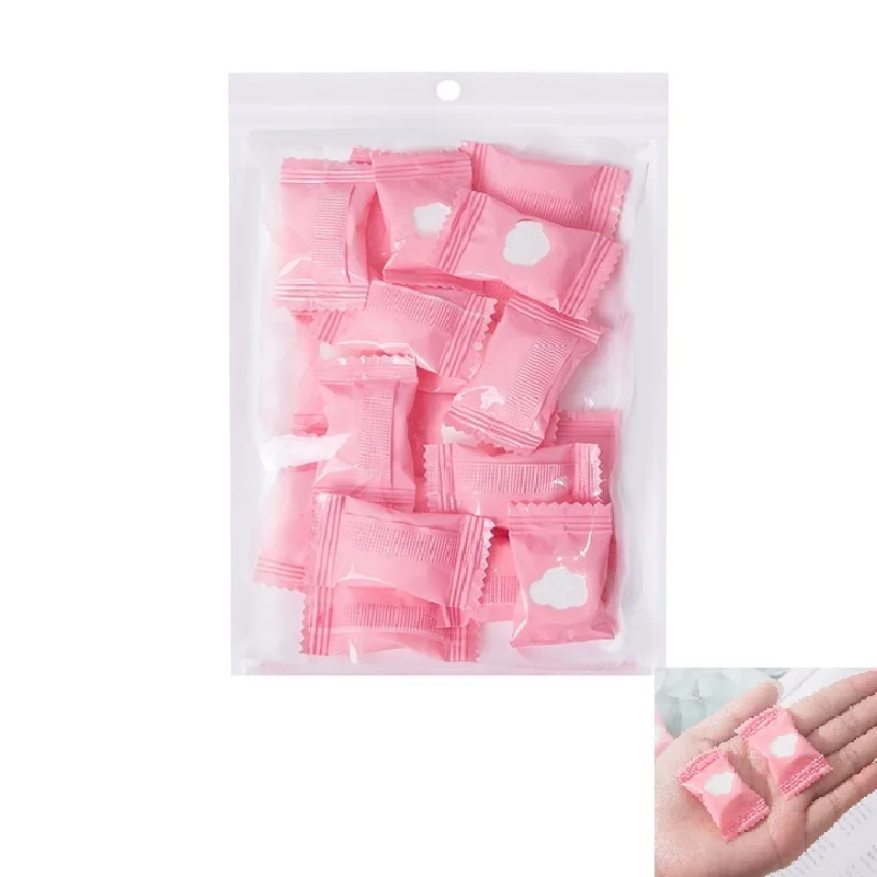 

30pcs/50pcs Mini Disposable Compressed Towel Cotton Portable Travel Face Towels Outdoor Tissue Wipes