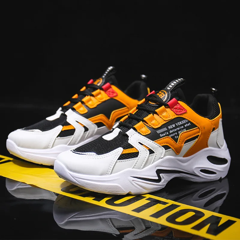 

2019 Spring Men Casual Shoes Breathable Height Incresing Sneaker Fashion Male Shoes Footwear Wear-resistant Male Shoes U4-98