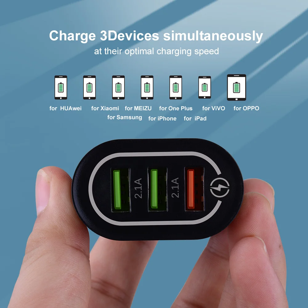 Olaf Quick Charge 3 0 зарядное устройство USB для мобильного телефона 18 Вт ЕС США вилка