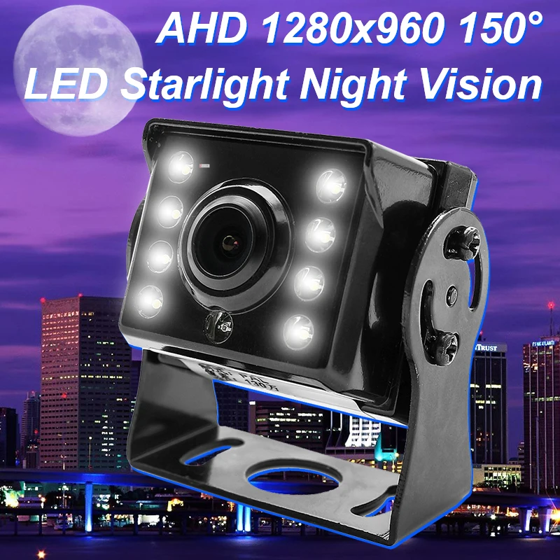 GreenYi 1280*720 Запись cctv DVR 2 камера заднего вида для грузовика AHD Ночное видение с " автомобиля заднего вида монитор Поддержка SD карты
