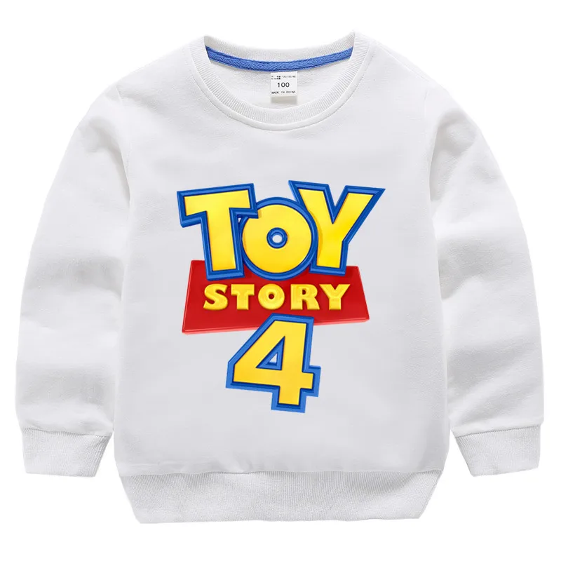 Детские хлопковые толстовки с капюшоном принтом История игрушек и 4 принтами