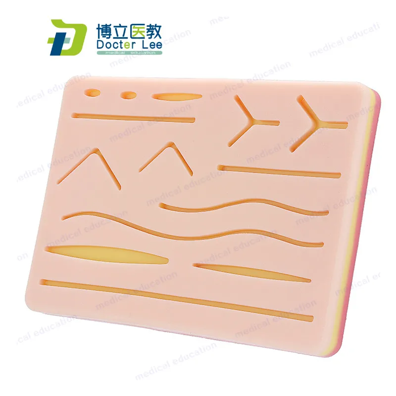 

Suture Practice Kit, Reusable Silicon Suture Pad for Suture Training Durable Suture Pad to be Used by Students Suture Kit