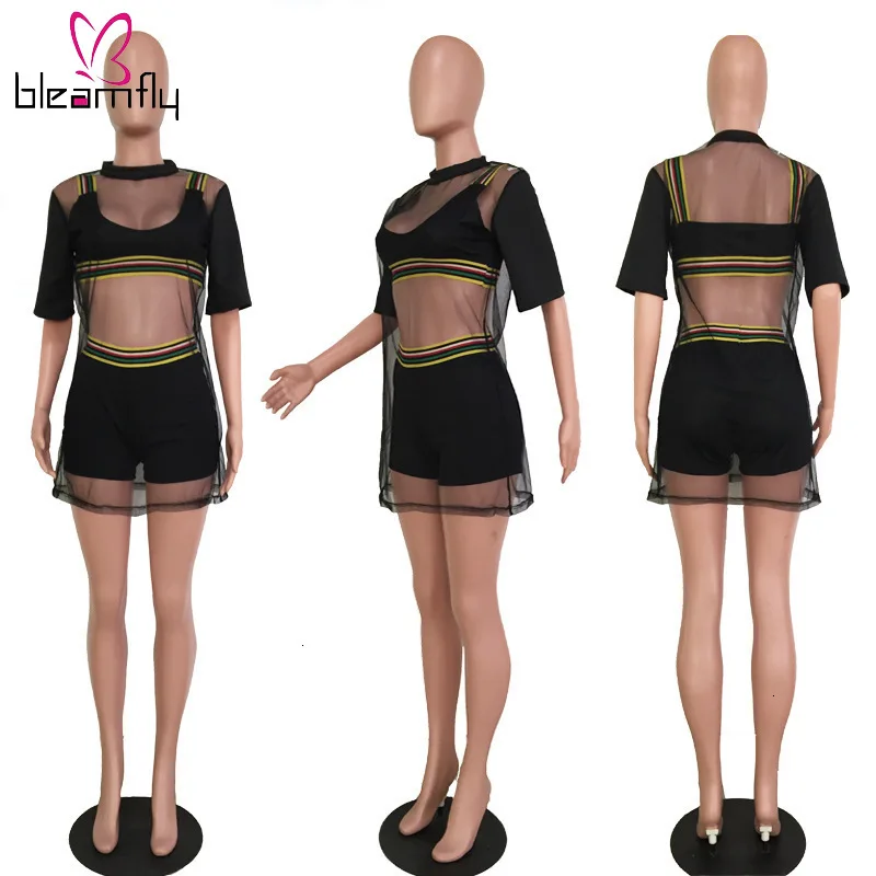 Комплект из трех предметов женская пляжная одежда летняя с бюстгальтером топом и