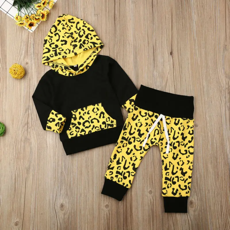 Детский костюм с капюшоном и леггинсами для маленьких мальчиков