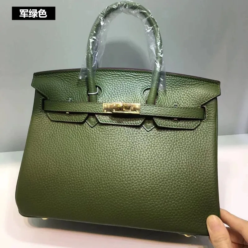 

2021 New Men's Bag Handbag Men's Leather Cross Style Briefcase Business One Shoulder Crossbody Simple Business Bag BBQX72-BBQX73