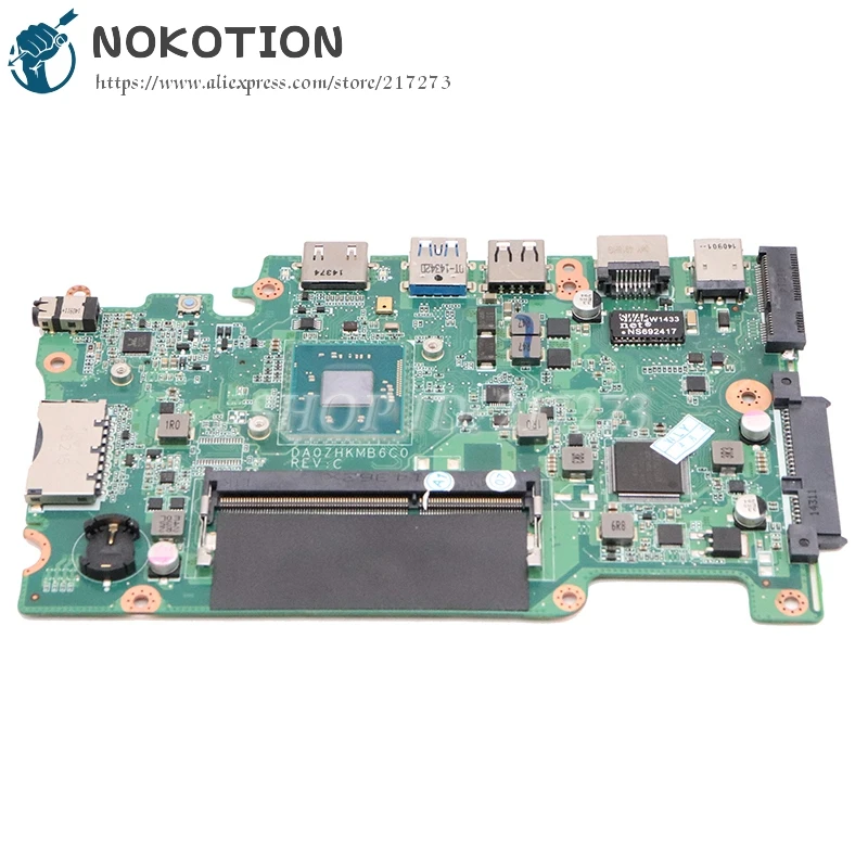 Материнская плата NOKOTION для ноутбука Acer aspire ES1-111 ES1-111M E3-111 NBMRQ11001 DA0ZHKMB6C0 с