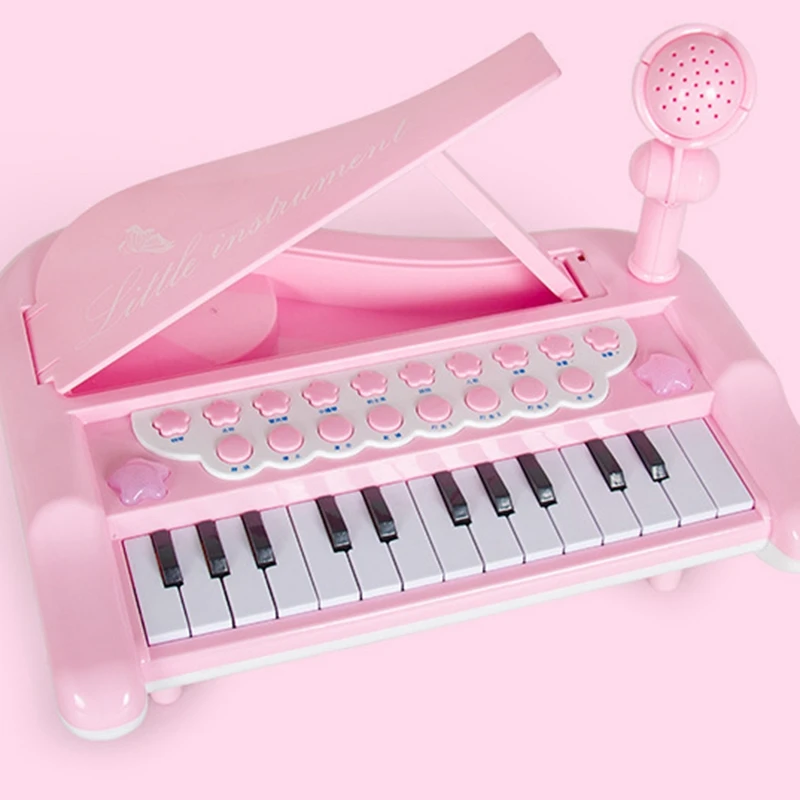 

Multi-Functional Electronic Piano Musical Instrument Beginner Learning Piano Toy with Microphone