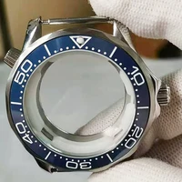 41mm watch case 316 stainless steel watch accessories sapphire glass ceramic bezel for 2836 2813 movement