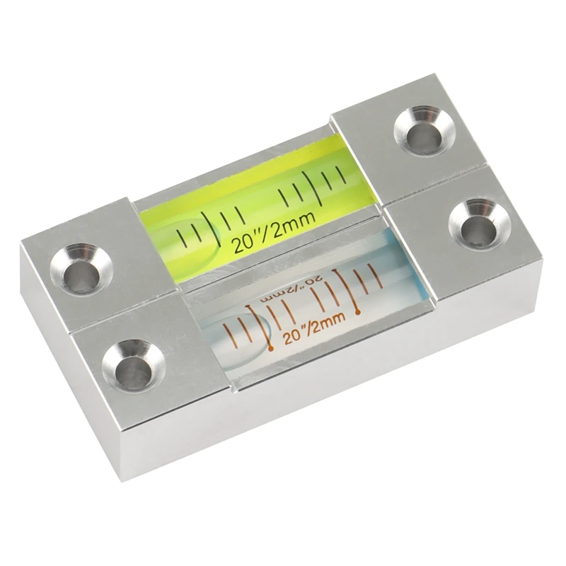 2 шт. полоса пузырьковый уровень Высокая точность алюминиевый квадратный |