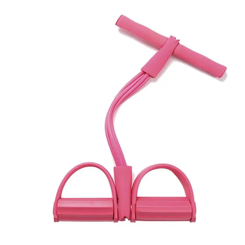 

4 Tubes Resistance Bands Latex Pedal Exerciser Sit-up Elastic Equipment Pilates Pull Rope Expander Workout Yoga Training Ba C0E0