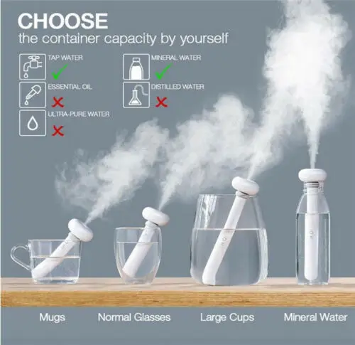 

Ultrasonic Aroma Humidifier Portable Air Diffuser Atomizer Fogger Purifier Doughnut humidifier